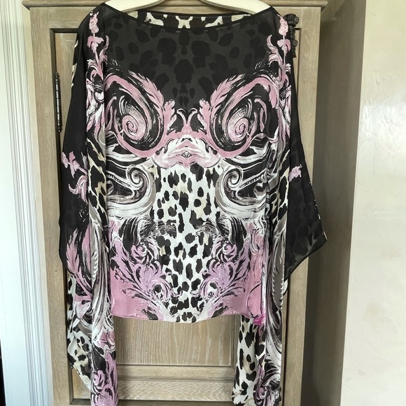 Roberto Cavalli silk animal print kaftan EU 38 - Picture 2 of 11